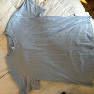 lululemon All Yours Tee - Size 10 - Blue Linen
